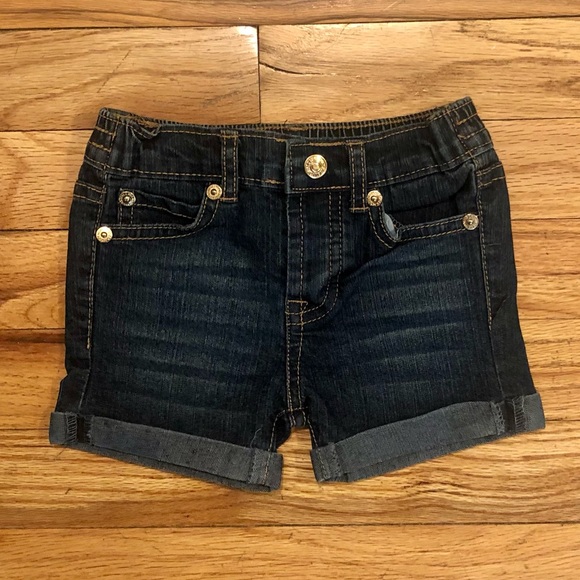 7 for all Mankind Jean shorts size 12 months - Picture 2 of 7